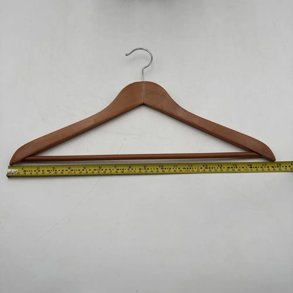 Lot Of 10 Beautiful Wood Hangers For Pants And Or Suits